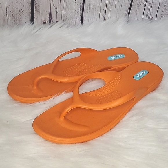 OKA b. Shoes - Oka-B Millie Flip-flops in Sunburst Orange Sold Out Color Sz Lrg Womens 9.5-10.5